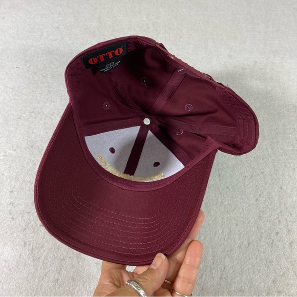 Otto SCHWEIGER Vineyard Cap Maroon Unisex Snap Closure One Size Cap Ball… - Picture 7 of 8